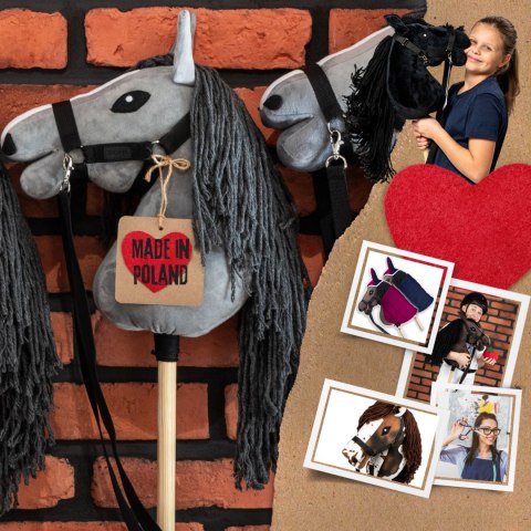 Hobby horse zabawka dla dziewczynki konik kiju A3 Hobby horse zabawka dla dziewczynki konik kiju A3