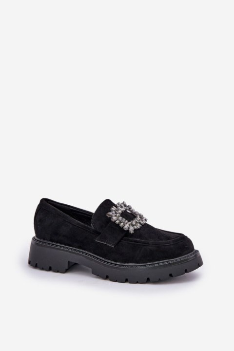 Mokasyny Model Valiana JH23-61 Black - Step in style Mokasyny Model Valiana JH23-61 Black - Step in style