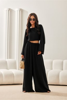 Spodnie Damskie Model Lara CZA SPD0046 Black - Roco Fashion