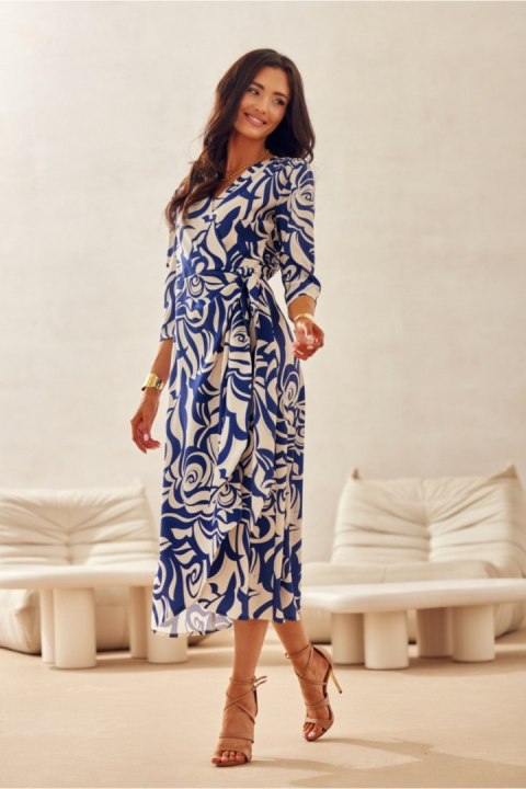 Sukienka Model Mirella SUK0522 11F Multicolor - Roco Fashion Sukienka Model Mirella SUK0522 11F Multicolor - Roco Fashion