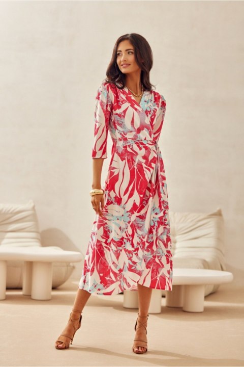 Sukienka Model Mirella SUK0522 20F Multicolor - Roco Fashion Sukienka Model Mirella SUK0522 20F Multicolor - Roco Fashion