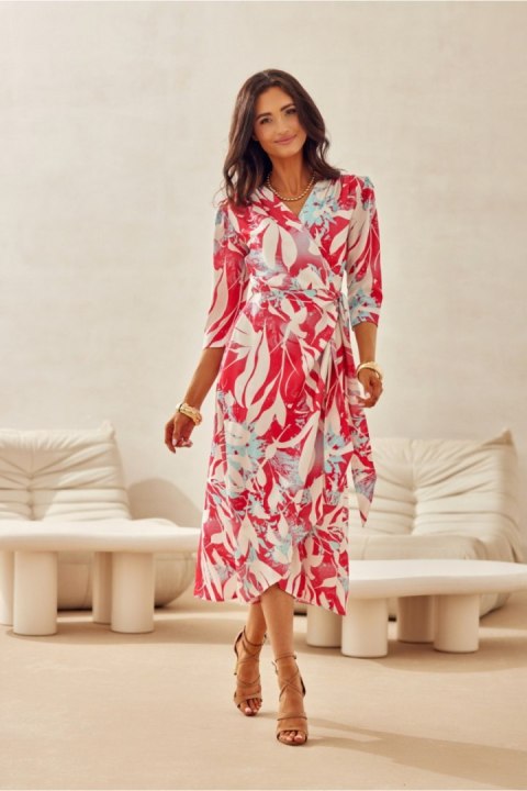 Sukienka Model Mirella SUK0522 20F Multicolor - Roco Fashion Sukienka Model Mirella SUK0522 20F Multicolor - Roco Fashion