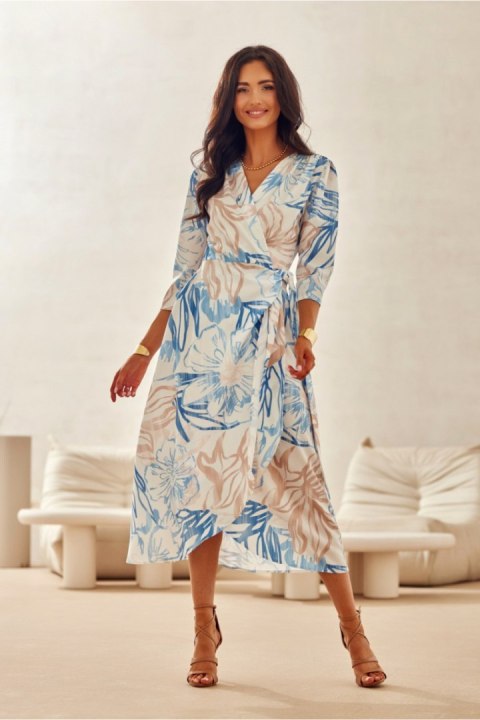 Sukienka Model Mirella SUK0522 21F Multicolor - Roco Fashion Sukienka Model Mirella SUK0522 21F Multicolor - Roco Fashion
