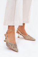 Szpilki Model Umirana 8338-302 Gold - Step in style