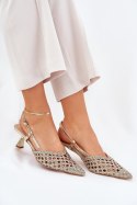 Szpilki Model Umirana 8338-302 Gold - Step in style