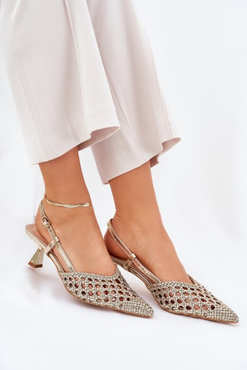 Szpilki Model Umirana 8338-302 Gold - Step in style Szpilki Model Umirana 8338-302 Gold - Step in style