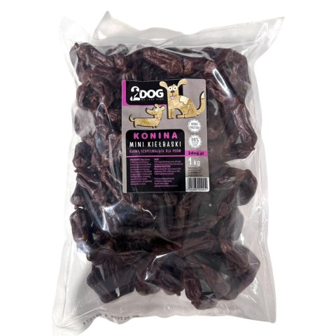 2Dog MINI Kiełbaski koń 1kg 2Dog MINI Kiełbaski koń 1kg