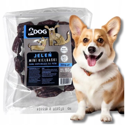 2Dog Mini Kiełbaski JELEŃ 160g 2Dog Mini Kiełbaski JELEŃ 160g