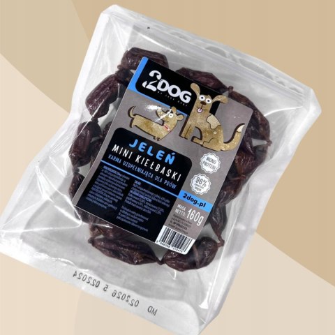 2Dog Mini Kiełbaski JELEŃ 160g 2Dog Mini Kiełbaski JELEŃ 160g
