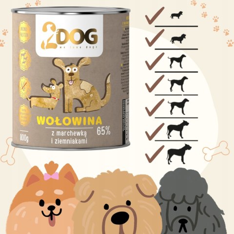 2Dog mokra karma wołowina z rosołem 800g 2Dog mokra karma wołowina z rosołem 800g