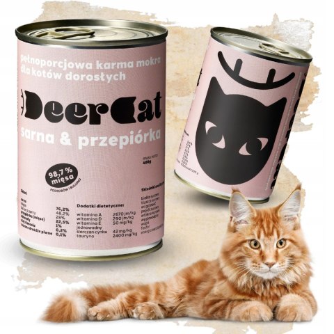 Deer Cat Sarna i przepiórka 400g Deer Cat Sarna i przepiórka 400g