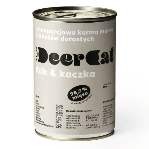 Deer Cat dzik i kaczka 400g Deer Cat dzik i kaczka 400g