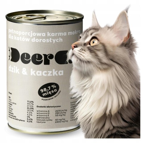 Deer Cat dzik i kaczka 400g Deer Cat dzik i kaczka 400g