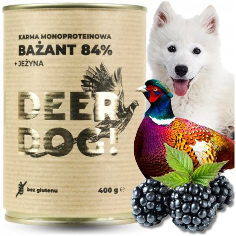 Deer Dog Bażant z jeżyną 400g puszka Deer Dog Bażant z jeżyną 400g puszka