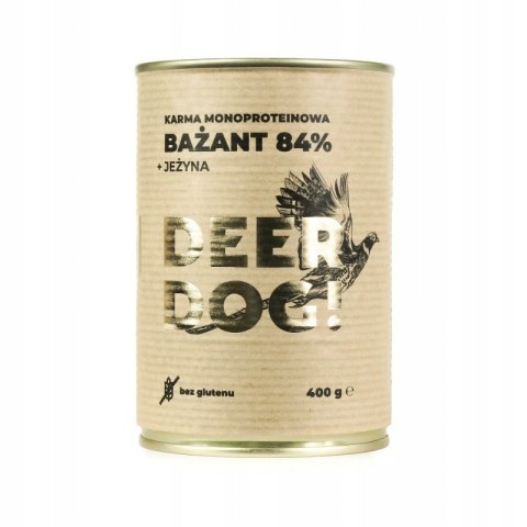 Deer Dog Bażant z jeżyną 400g puszka Deer Dog Bażant z jeżyną 400g puszka