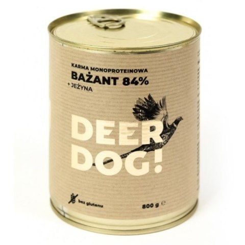Deer Dog Bażant z jeżyną 800g puszka Deer Dog Bażant z jeżyną 800g puszka