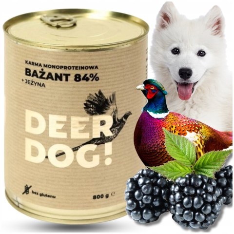 Deer Dog Bażant z jeżyną 800g puszka Deer Dog Bażant z jeżyną 800g puszka