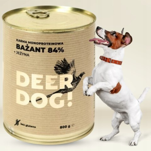 Deer Dog Bażant z jeżyną 800g puszka Deer Dog Bażant z jeżyną 800g puszka
