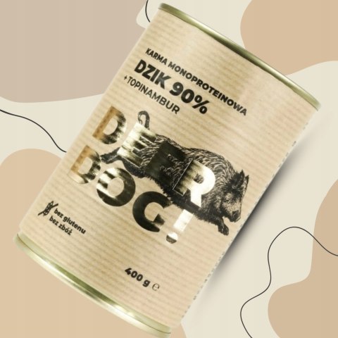 Deer Dog Dzik z topinamburem 400g puszka Deer Dog Dzik z topinamburem 400g puszka
