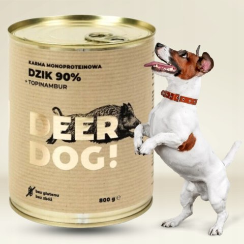 Deer Dog Dzik z topinamburem 800g puszka Deer Dog Dzik z topinamburem 800g puszka