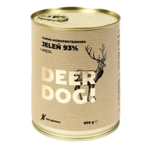 Deer Dog Jeleń z miętą 800g puszka Deer Dog Jeleń z miętą 800g puszka