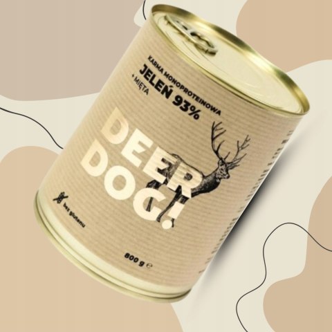 Deer Dog Jeleń z miętą 800g puszka Deer Dog Jeleń z miętą 800g puszka