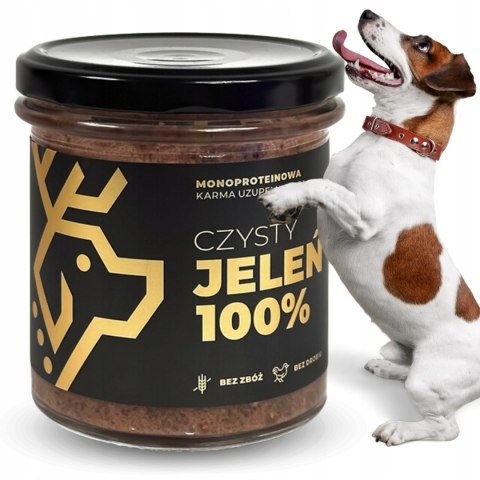 Deer Dog karma mokra jeleń 100% słoik 290 g Deer Dog karma mokra jeleń 100% słoik 290 g