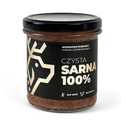 Deer Dog karma mokra sarna 100% słoik 290g Deer Dog karma mokra sarna 100% słoik 290g