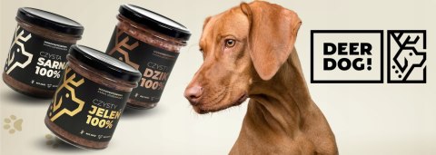Deer Dog karma mokra sarna 100% słoik 290g Deer Dog karma mokra sarna 100% słoik 290g