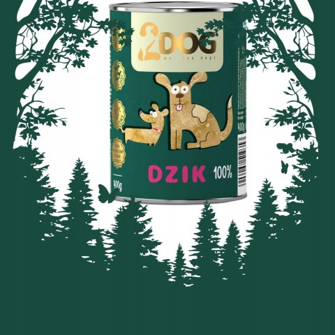 MOKRA KARMA DLA PSA 100% DZIK 400G MONOPROTEINOWA BEZZBOŻOWA HIPOALERGICZNA MOKRA KARMA DLA PSA 100% DZIK 400G MONOPROTEINOWA BEZZBOŻOWA HIPOALERGICZNA