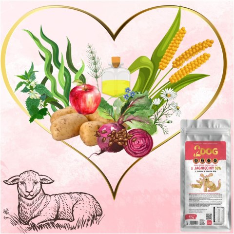 SUCHA KARMA DLA PSA 2Dog JAGNIĘCINA 1,2kg ZIMNOTŁOCZONA HIPOALERGICZNA MONO SUCHA KARMA DLA PSA 2Dog JAGNIĘCINA 1,2kg ZIMNOTŁOCZONA HIPOALERGICZNA MONO