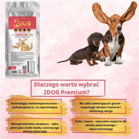SUCHA KARMA DLA PSA 2Dog JAGNIĘCINA 1,2kg ZIMNOTŁOCZONA HIPOALERGICZNA MONO SUCHA KARMA DLA PSA 2Dog JAGNIĘCINA 1,2kg ZIMNOTŁOCZONA HIPOALERGICZNA MONO