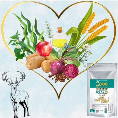 SUCHA KARMA DLA PSA 2Dog JELEŃ 12kg ZIMNOTŁOCZONA HIPOALERGICZNA BEZ GLUTEN SUCHA KARMA DLA PSA 2Dog JELEŃ 12kg ZIMNOTŁOCZONA HIPOALERGICZNA BEZ GLUTEN