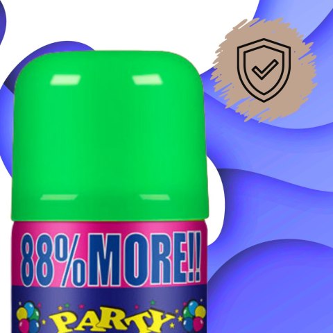 SERPENTYNA KONFETTI W SPRAYU NEON NA URODZINY IMPREZĘ ZIELONY 250 ML SERPENTYNA KONFETTI W SPRAYU NEON NA URODZINY IMPREZĘ ZIELONY 250 ML
