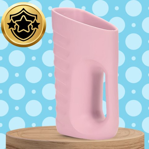 KUBEK DO MYCIA GŁOWY SPŁUKIWANIA WŁOSÓW NICEkids MIĘKKI DUŻY RÓŻOWY