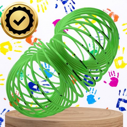 SPRĘŻYNA DLA DZIECI MAGICZNA SPRĘŻYNKA MAGIC SPRINGS EMOJI ZIELONA