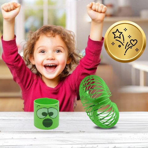 SPRĘŻYNA DLA DZIECI MAGICZNA SPRĘŻYNKA MAGIC SPRINGS EMOJI ZIELONA