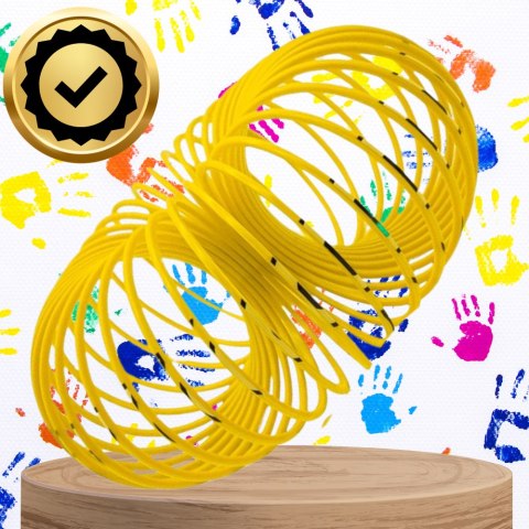 SPRĘŻYNA DLA DZIECI MAGICZNA SPRĘŻYNKA MAGIC SPRINGS EMOJI ŻÓŁTA