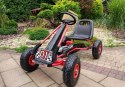 LEAN CARS Gokart Czerwony A-15 Pompowane Koła