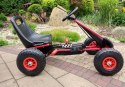 LEAN CARS Gokart Czerwony A-15 Pompowane Koła