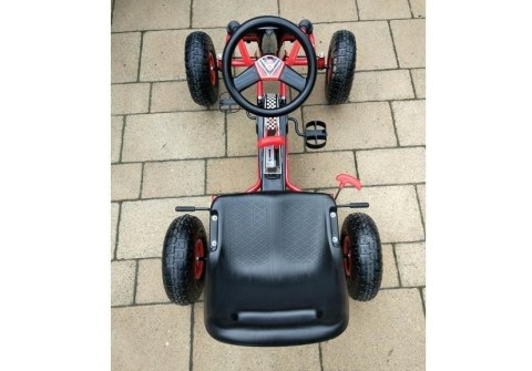 LEAN CARS Gokart Czerwony A-15 Pompowane Koła LEAN CARS Gokart Czerwony A-15 Pompowane Koła
