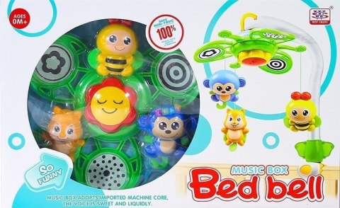 LEAN Toys Karuzelka do Łóżeczka z Pozytywką Bed Bell 2w1