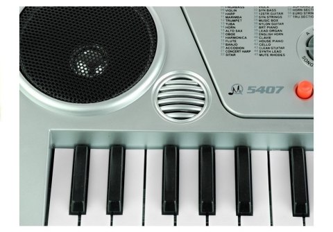 LEAN Toys Keyboard MQ5407 Organy 54 Klawisze LCD Ładowarka