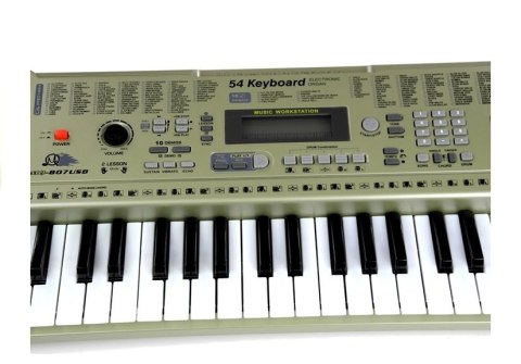 LEAN Toys Keyboard MQ807 Organy Pianinko + Mikrofon USB