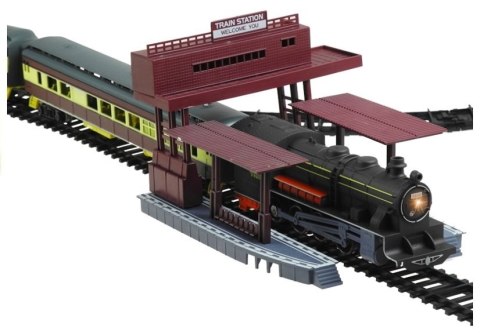 LEAN Toys Kolejka FENFA Gigant 7 Wagonów Światło 10m