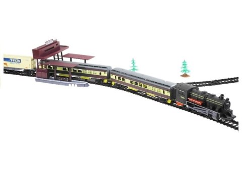 LEAN Toys Kolejka FENFA Gigant 7 Wagonów Światło 10m