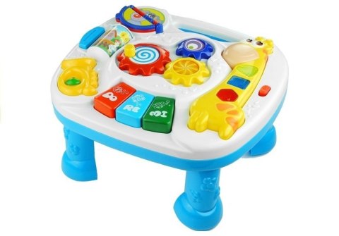 LEAN Toys Multifunkcyjny Stoliczek Edukacyjny z Żyrafą 2w1