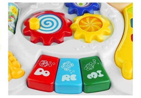 LEAN Toys Multifunkcyjny Stoliczek Edukacyjny z Żyrafą 2w1