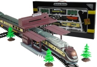 LEAN Toys Ogromna Kolejka FENFA 5 Lokomotywa Wagonów Rozjazdy