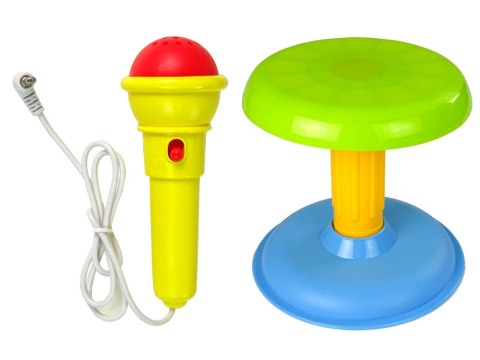LEAN Toys Organy Keyboard Krzesełko Mikrofon Niebieski